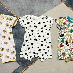子ども服　ベビー服 80 半袖　ロンパース　まとめ　セットの画像