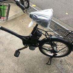 地域限定送料無料　パナソニック　グリッター　8,9AH　小径車　黒　パスシティX　パスシティC　神戸市　電動自転車の画像