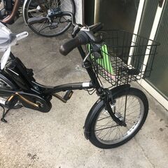 地域限定送料無料　パナソニック　グリッター　8,9AH　小径車　黒　パスシティX　パスシティC　神戸市　電動自転車の画像