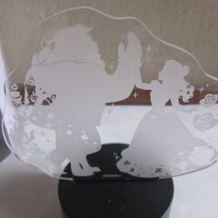 美女と野獣 アクリルライト 赤色＆ブリザーブドフラワーカインズ限定品の訳アリ２点セットの画像