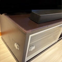 テレビ台　茶色の画像