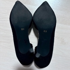 レディースパンプス　スエード調　美品の画像