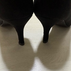 レディースパンプス　スエード調　美品の画像