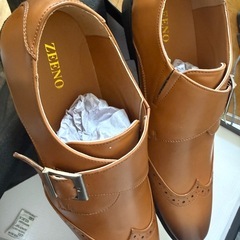 新品未使用品　　　紳士革靴　ビジネスシューズ　幅広
の画像