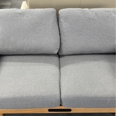 迫田 SAKODA 2人掛けソファ 布 グレーの画像