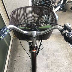 地域限定送料無料　ヤマハ　パス　ナチュラ　XLスーパー　アシスト最強モデル　12,3AH　子供乗せ　茶　アシスタ　ビビ　神戸　電動自転車　の画像