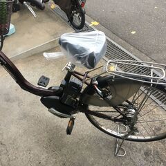 地域限定送料無料　ヤマハ　パス　ナチュラ　XLスーパー　アシスト最強モデル　12,3AH　子供乗せ　茶　アシスタ　ビビ　神戸　電動自転車　の画像