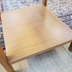 ニトリ アルナス 天然木 フリーテーブル 引出し付き サイドテーブル ナチュラル 木目模様 定価17990円◆横幅40cm奥行45cm高さ50cm◆近隣配送無料 買取帝国 朝霞店の画像