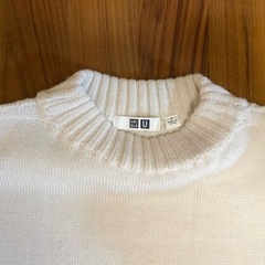 UNIQLO U ニット ミドルゲージモックネックセーター　毛100%の画像