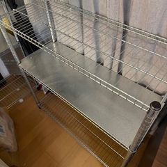 	【0円】IKEA OMAR（オマル）メタルシェルフ 3段 92×36×94cm 三条京阪付近の画像