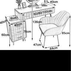 ASHELドレッサー 　鏡のみの画像
