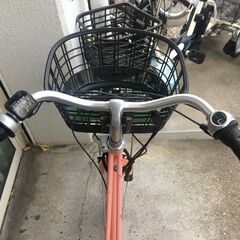 地域限定送料無料　ブリヂストン　カジュナ　E　回生充電モデル　9,6AH　ピンク　パスウィズ　ビビDX　神戸市　電動自転車　の画像