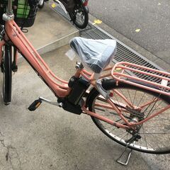 地域限定送料無料　ブリヂストン　カジュナ　E　回生充電モデル　9,6AH　ピンク　パスウィズ　ビビDX　神戸市　電動自転車　の画像