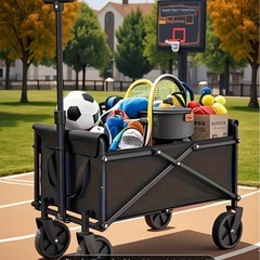 小回りが効いて軽い　ミニ折りたたみ式カート 60cm 荷物を入れて移動もらくらくの画像