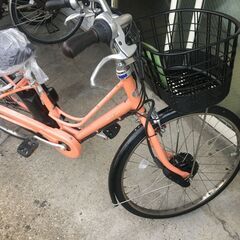 地域限定送料無料　ブリヂストン　カジュナ　E　回生充電モデル　9,6AH　ピンク　パスウィズ　ビビDX　神戸市　電動自転車　の画像