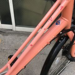 地域限定送料無料　ブリヂストン　カジュナ　E　回生充電モデル　9,6AH　ピンク　パスウィズ　ビビDX　神戸市　電動自転車　の画像