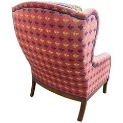 NO.2663 ソファ 1人掛け ソロソファ オットマン付き チェア  家具 中古の画像