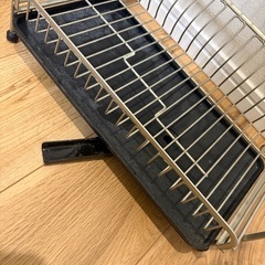 ニトリ　　ステンレス　水切りラック　2段の画像