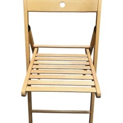 IKEA 折りたたみ式木製スラットチェアの画像