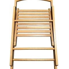 IKEA 折りたたみ式木製スラットチェアの画像