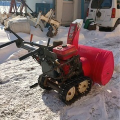 ホンダ除雪機 HS870 HST セル付き 実働 バッテリー新品交換 札幌江別岩見沢市内送料無料の画像