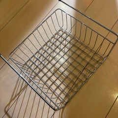 キッチン　メッシュ棚の画像