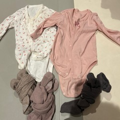 ①70サイズ　長袖　ロンパースの画像