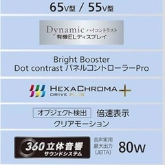 VIERA TV-55Z90A ブランド：Panasonic  VIERA 有機EL/液晶：有機ELの画像