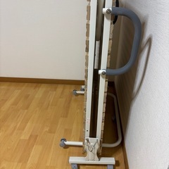 【中古】12/24迄！ニトリ 折りたたみ桐すのこベッド（シングル）キャスター付きの画像