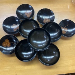 古作金蒔絵花鳥図吸物椀四客の画像