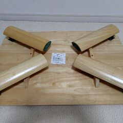 表面材天然木ローテーブルの画像