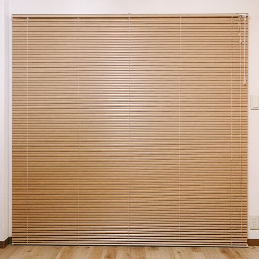 TOSO 木目調アルミブラインド 196cm×191cm チェリー 日本製