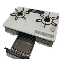 【極美品】リンナイ ガスコンロ RTE597BE（プロパンガス用）ホース・電池付きの画像