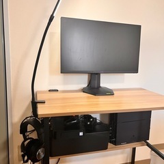 【値下げ可🔥】パソコンデスク 棚付き 幅80cm × 奥行45cmの画像