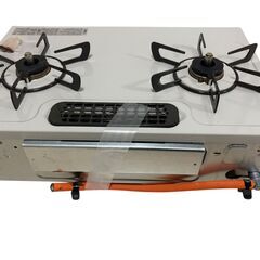 【極美品】リンナイ ガスコンロ RTE597BE（プロパンガス用）ホース・電池付きの画像