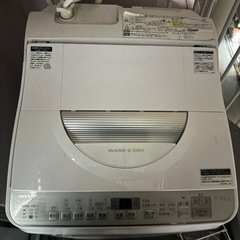SHARP製の洗濯・乾燥機能付き縦型洗濯機の画像