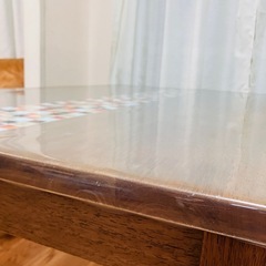 【大川家具】ダイニングテーブル、タイルの画像