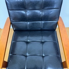 受渡予定者様決まりました。岩附 ソファ 1人掛け レザー 合皮の画像