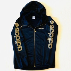 adidas Neo ジップアップパーカー 金の画像