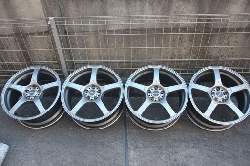希少 ガリ傷なし 鍛造 BRIDGESTONE プロドライブ GC-05F 17インチ 7.5J +48 PCD100 5H 4本 BRZ 86 プリウス レガシィ インプレッサ CT200h カローラ