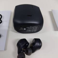 【良品】audio-technica SOLID BASS/ATH-CKS50TW/ワイヤレスイヤホン/ブラックの画像