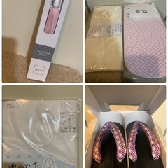 新品破格⚠️浴衣セット　カゴ　下駄　小物10点の画像