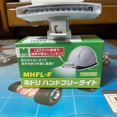 ⭐︎未使用　防災ヘルメット（LEDヘッドライト付）の画像