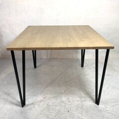 ◆🔶送料無料・設置無料有り🔶◆KANADEMONO ダイニングセット テーブル＆チェア×2 天然木 モダンデザイン オーダーメイド高級ブランド 中古家具の画像