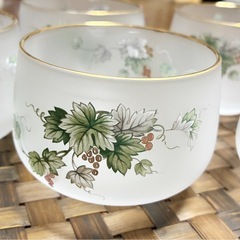 【5個セット】ガラスの茶器　ナルミ　鳴海の画像