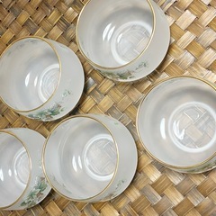 【5個セット】ガラスの茶器　ナルミ　鳴海の画像