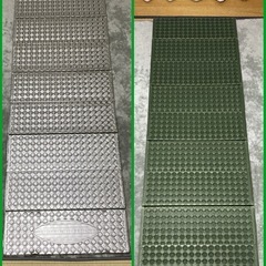 《ポータブルマット&折りたたみ携帯クッション×2枚》セットの画像