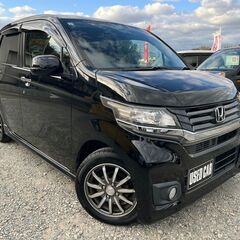 🉐車検付き！27年式！N－WGNカスタム！TVナビ、CD/DVD、Bluetooth！バックカメラ！ドラレコ！乗って帰れます♪（の画像