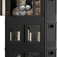 【あげます！すぐに来れる方を優先】Flexispot FLEXISPOT 収納ボックス 衣装ケース 収納ケース コンテナ ボックス ST 折り畳み式 4個セットの画像