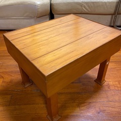 木製のミニ
サイドテーブルの画像